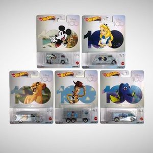 Hot Wheels x Disney 100 Series Designer Vans 2023 Lot of 5 COMPLETE!